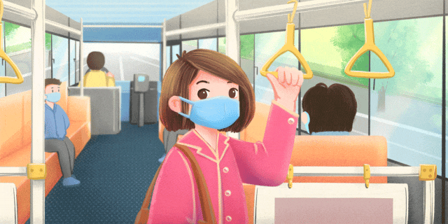 摄图网_401689750_戴口罩乘坐公交车并与人保持距离GIF(企业商用).gif