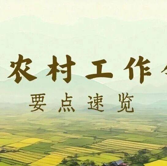 省委农村工作会议，要点速览