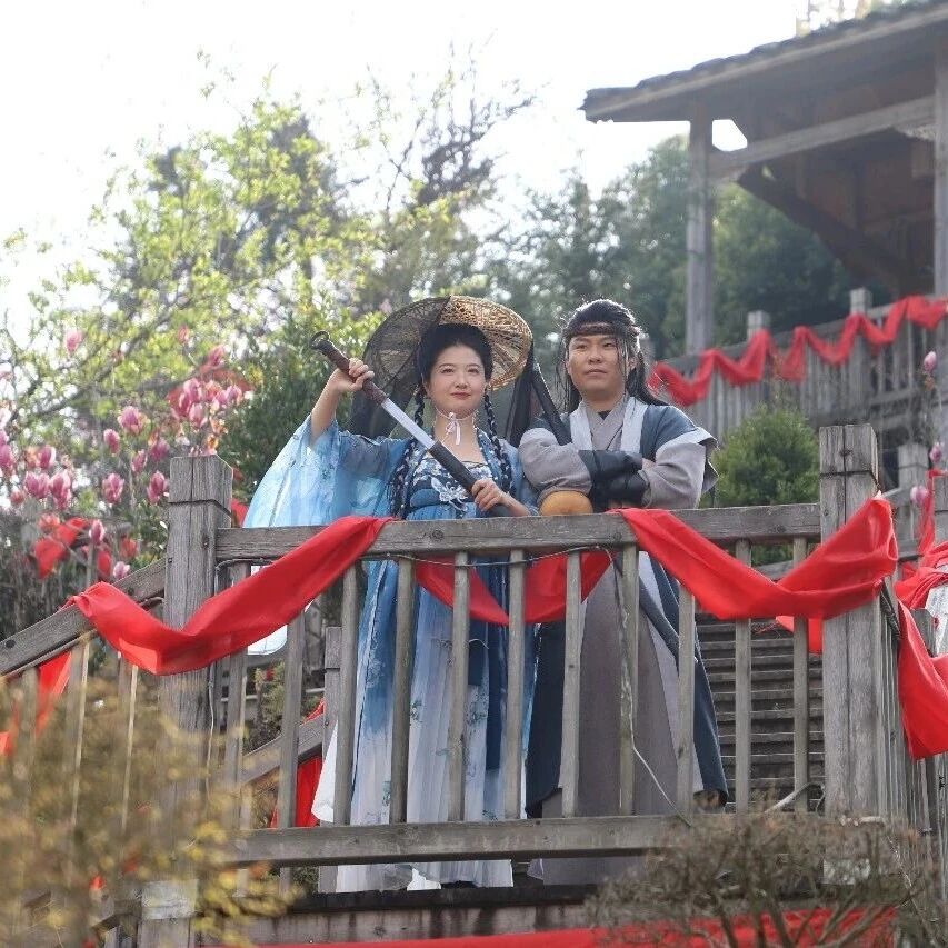 南岩新年游会太燃了！武侠江湖风沉浸式解锁乡村年味